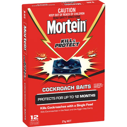 Mortein Kill & Protect Cockroach Baits 12 Pack