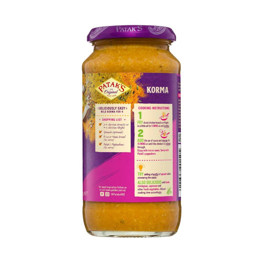 Patak's Korma Simmer Sauce Mild - 450g