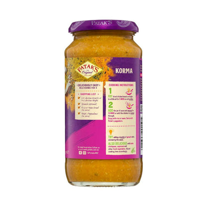Patak's Korma Simmer Sauce Mild - 450g