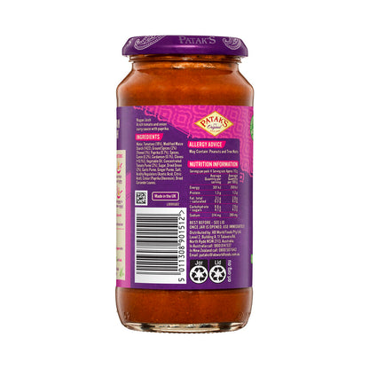 Patak's Rogan Josh Simmer Sauce Medium - 450g