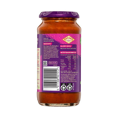 Patak's Rogan Josh Simmer Sauce Medium - 450g
