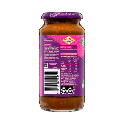Patak's Madras Simmer Sauce Hot - 450g