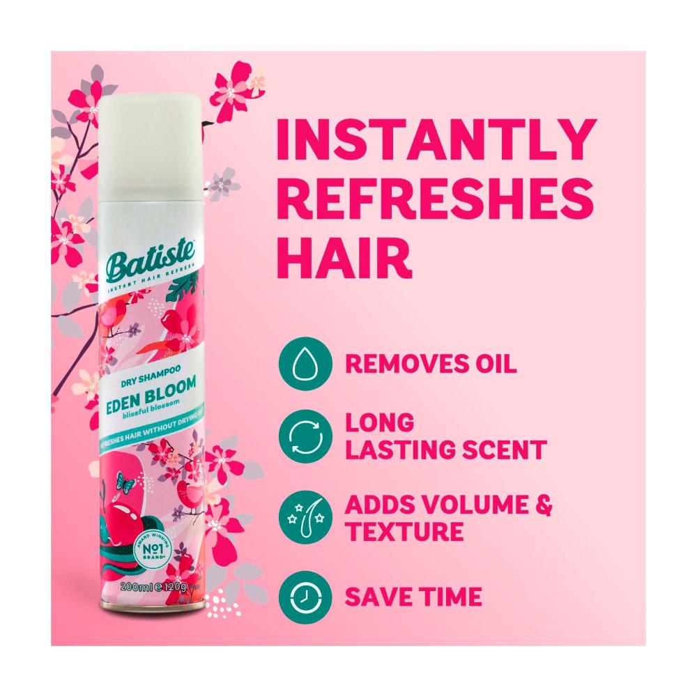 Batiste Eden Bloom Instant Refresh Dry Shampoo - 200mL
