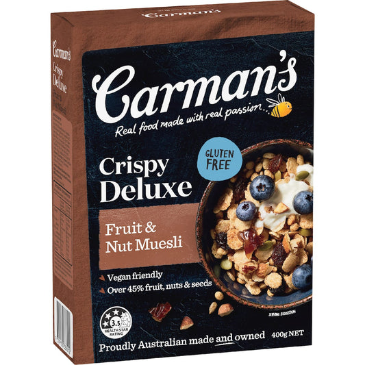 Carman's Muesli Crispy Deluxe Fruit & Nut 400g
