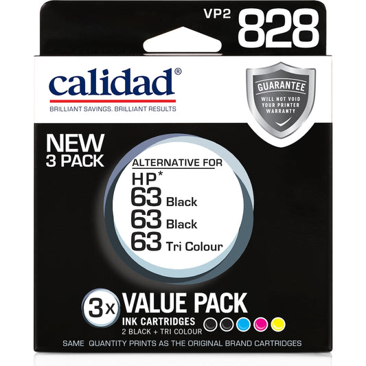Calidad Hp 63 Printer Ink Cartridges 3 Pack