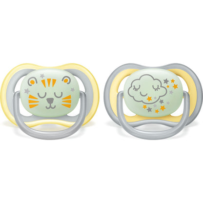 Philips Avent Ultra Air Nighttime Soother 18m+ 2 Pack