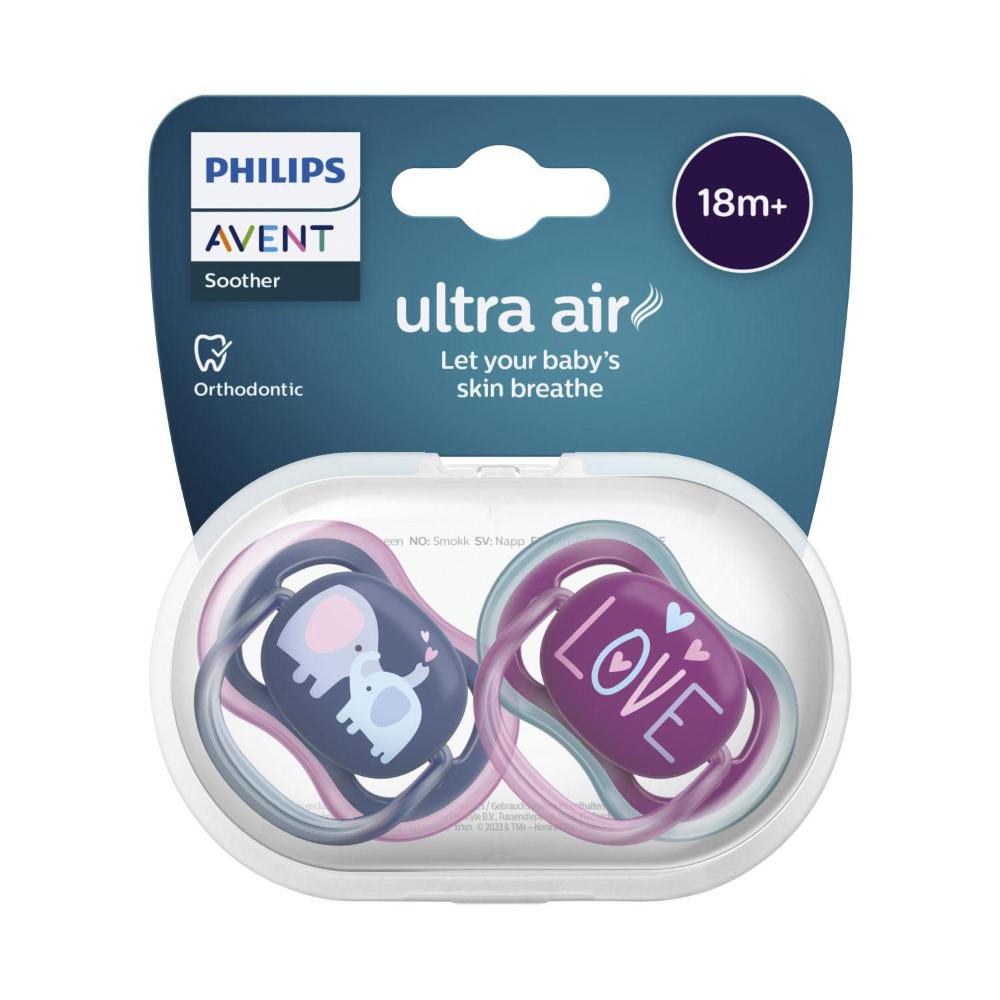 Avent Bpa Free Freeflow Soother 18+ Months - 2 pack