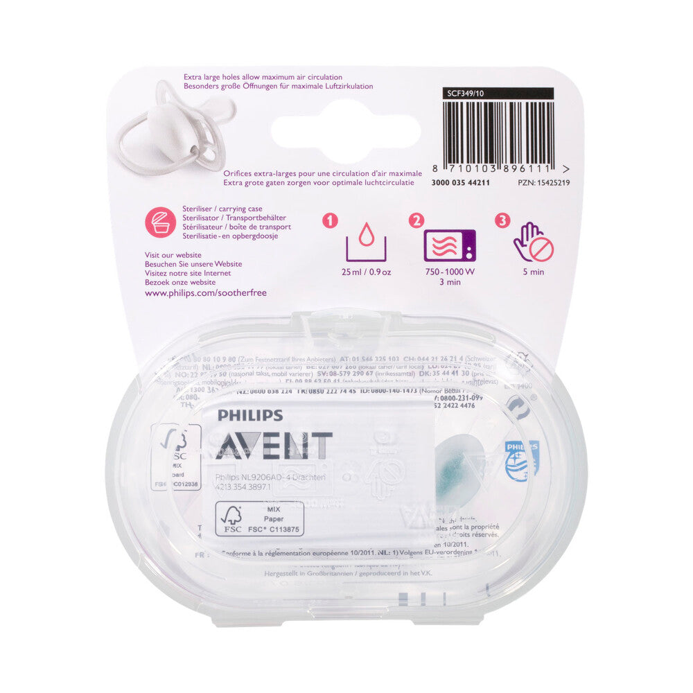 Avent Bpa Free Freeflow Soother 18+ Months - 2 pack