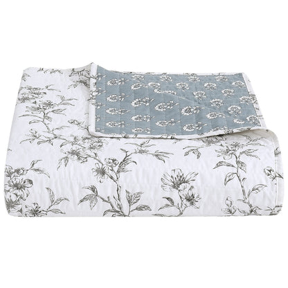 Fraiche Maison Microfibre Quilt Queen Elodie Floral
