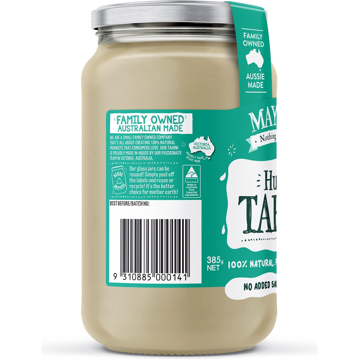 Mayvers Hulled Tahini Spread 385g