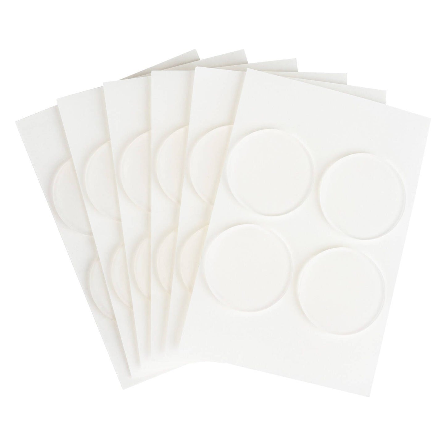 Duck Nano Grab Mounting Circles - 25 x 25mm - 24 Pack - Clear