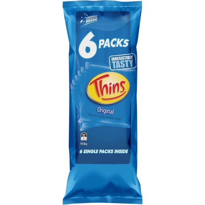 Thins Multipack Classic Original Chips 6 Pack