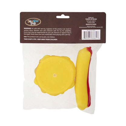 Bow Wow Pals Squeaker Toy Hamburger & Hot Dog - 2 pack