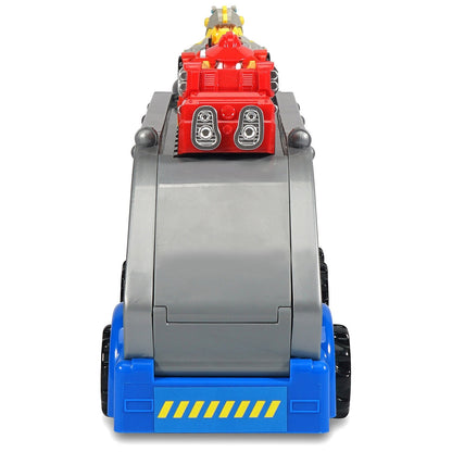 Hasbro Lights And Sounds Extra Large Hauler With 6 Vehicles Rescue Bots