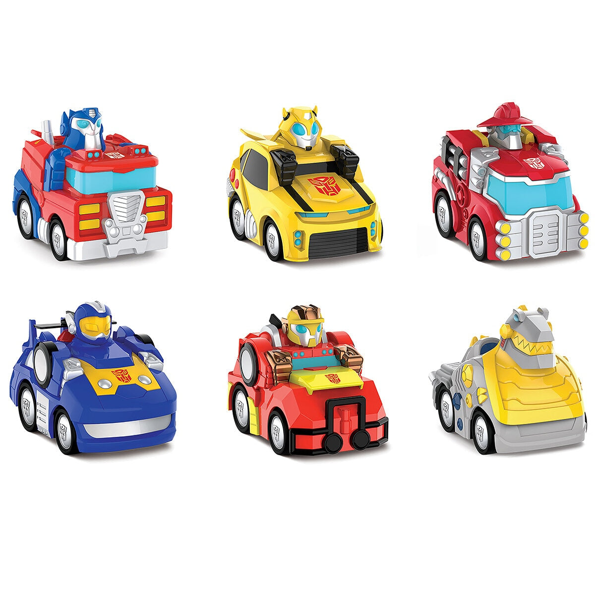 Hasbro Lights And Sounds Extra Large Hauler With 6 Vehicles Rescue Bots