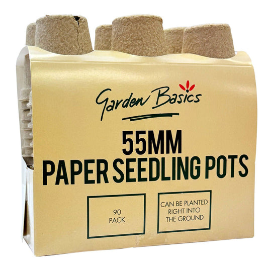 Garden Basics Paper Seedling Pots - 55mm - 90 Pack