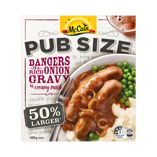 McCain Pub Size Bangers & Mash - 500g