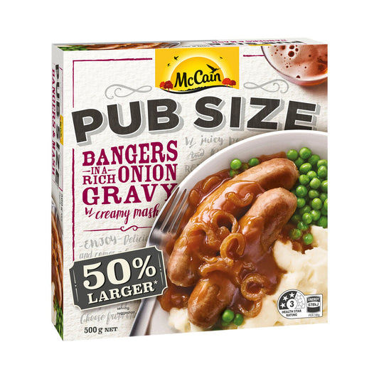 McCain Pub Size Bangers & Mash - 500g