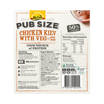 McCain Pub Size Chicken Kiev - 480g