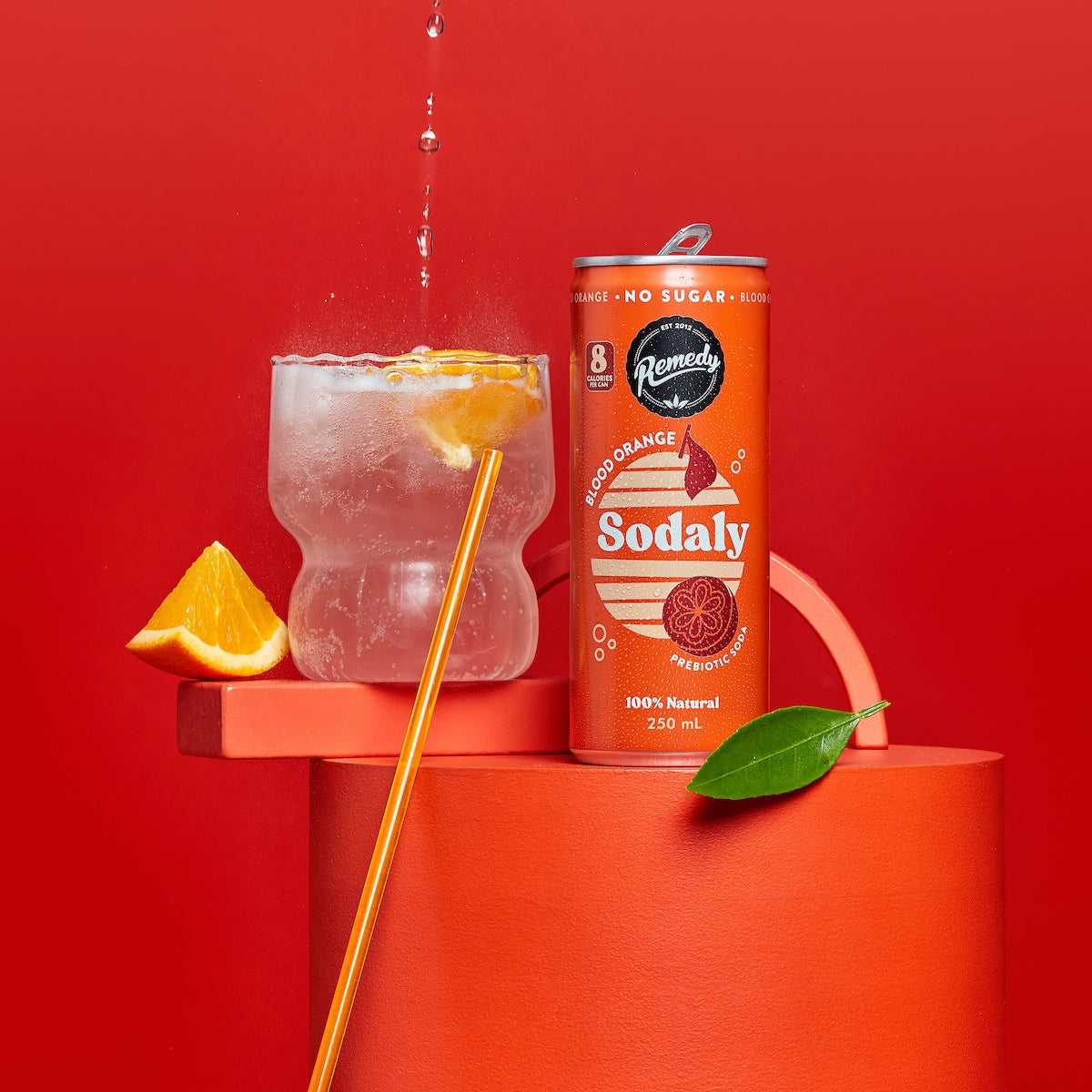 Remedy Sodaly Blood Orange 250ml X 4 Pack