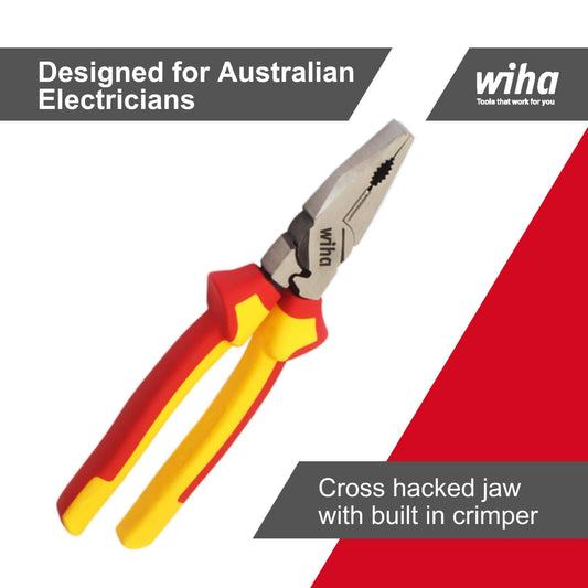 Wiha Combination Pliers - 220mm - Insulated