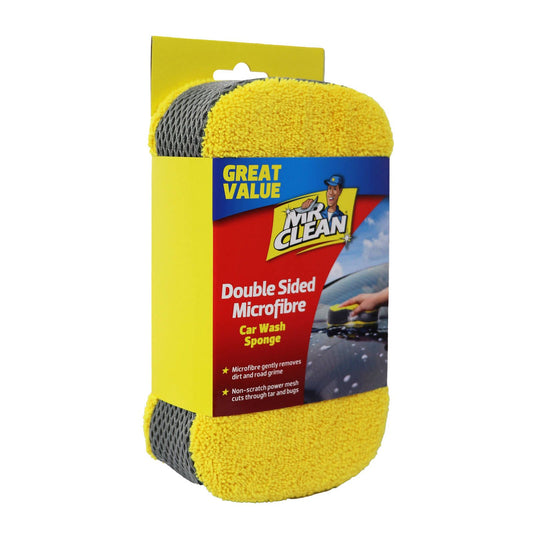Mr Clean Double Sided Microfibre Car Wash Sponge