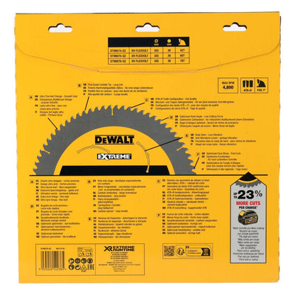 Dewalt XR Circular Saw Blade 305mm 78T - C3 Carbide - Efficient Cutting