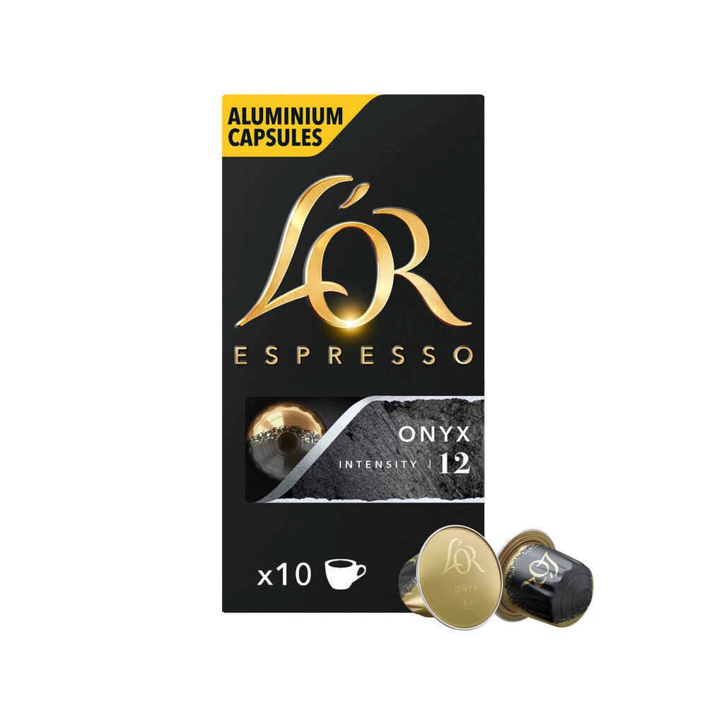 L'OR Espresso Onyx Intensity 12 Coffee Capsules 52g - 10 pack