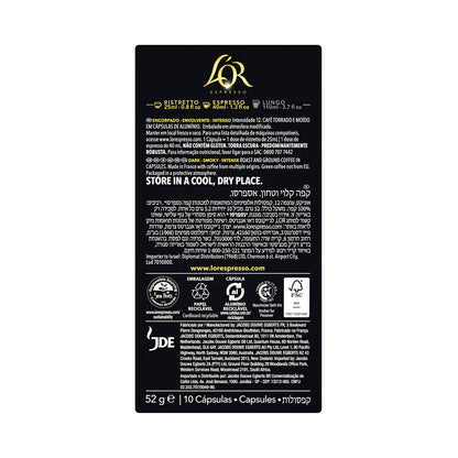 L'OR Espresso Onyx Intensity 12 Coffee Capsules 52g - 10 pack
