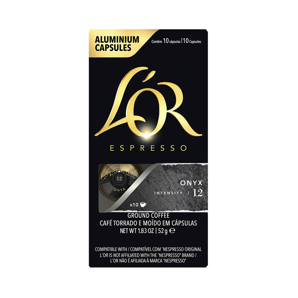 L'OR Espresso Onyx Intensity 12 Coffee Capsules 52g - 10 pack