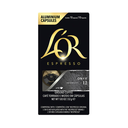 L'OR Espresso Onyx Intensity 12 Coffee Capsules 52g - 10 pack