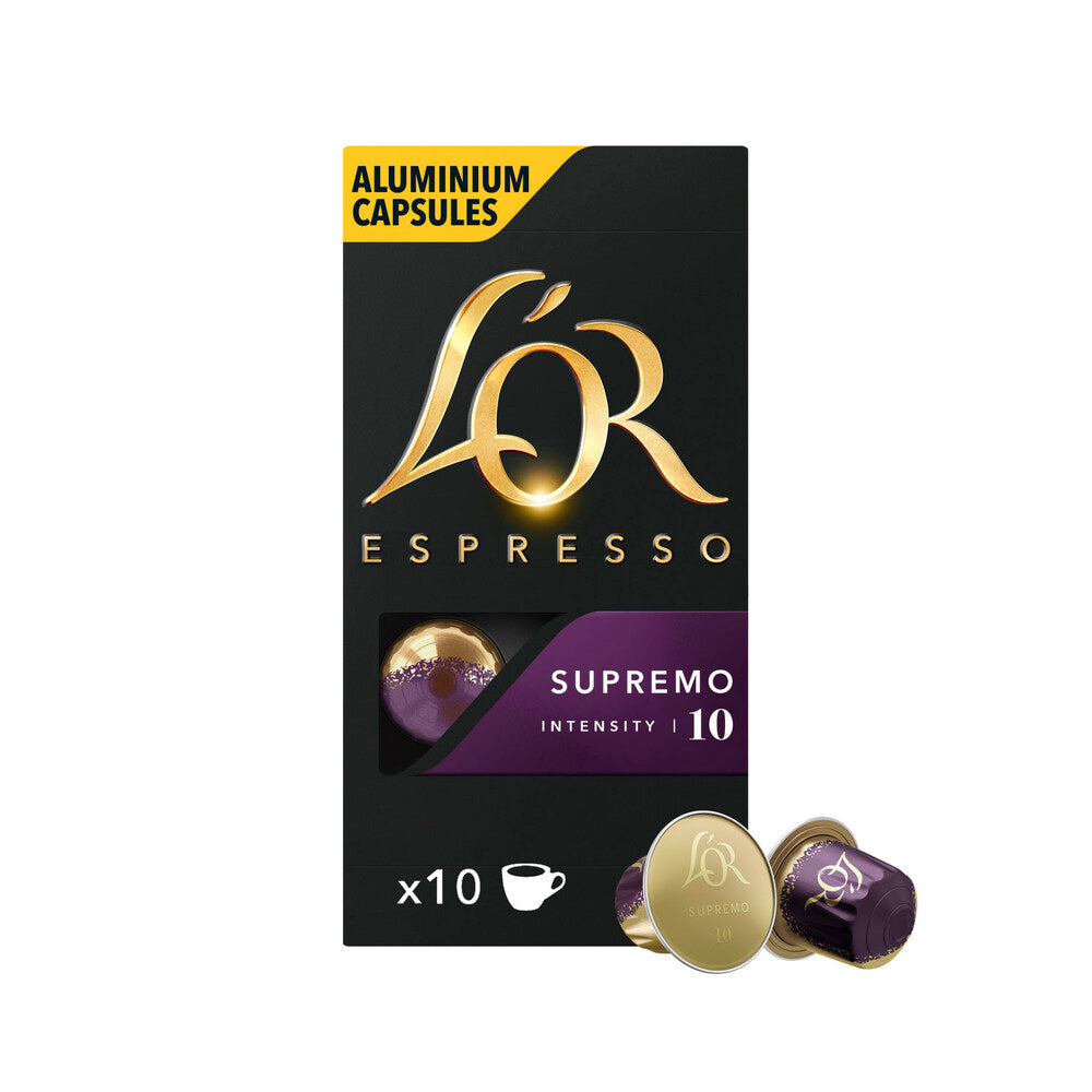 L'OR Espresso Supremo Intensity 10 Coffee Capsules 52g - 10 Pack