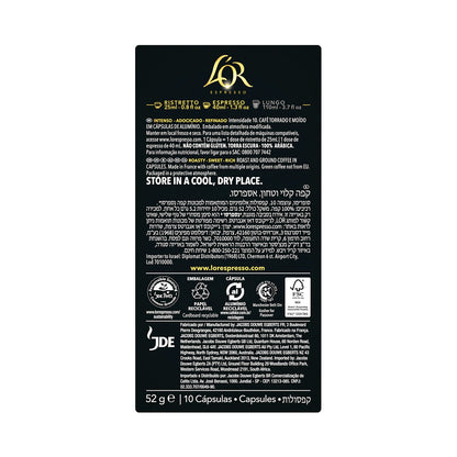 L'OR Espresso Supremo Intensity 10 Coffee Capsules 52g - 10 Pack