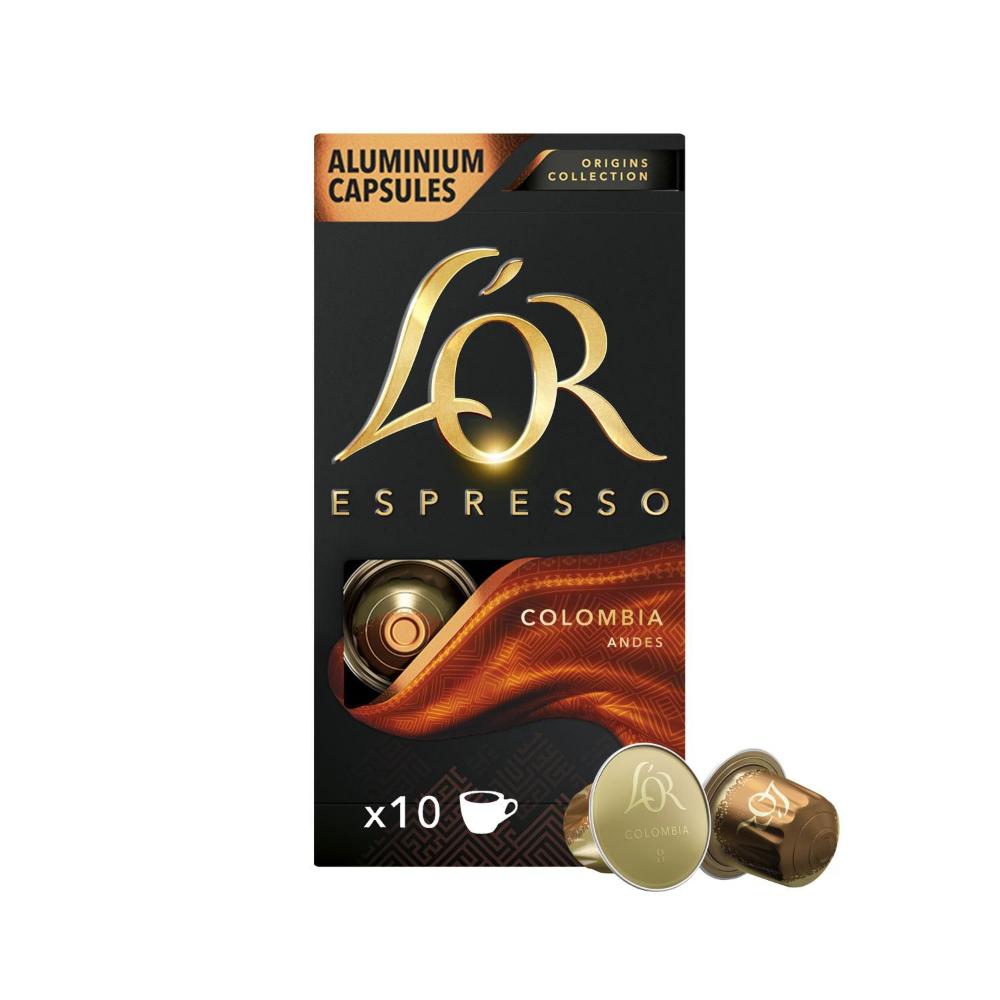 L'OR Espresso Colombia Intensity 8 Coffee Capsules 52g - 10 pack