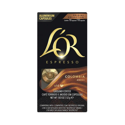 L'OR Espresso Colombia Intensity 8 Coffee Capsules 52g - 10 pack