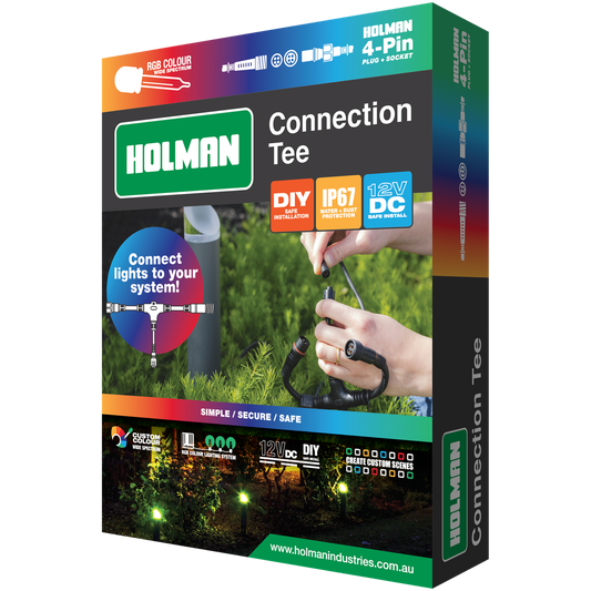 Holman Connection Tee - Connect Lights to Your System - DIY - 12v Dc