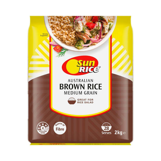 Sunrice Australian Medium Grain Brown Rice - 2kg