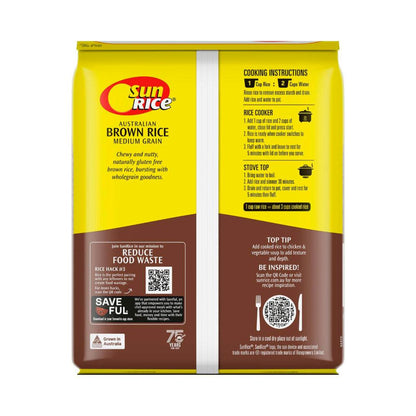 Sunrice Australian Medium Grain Brown Rice - 2kg