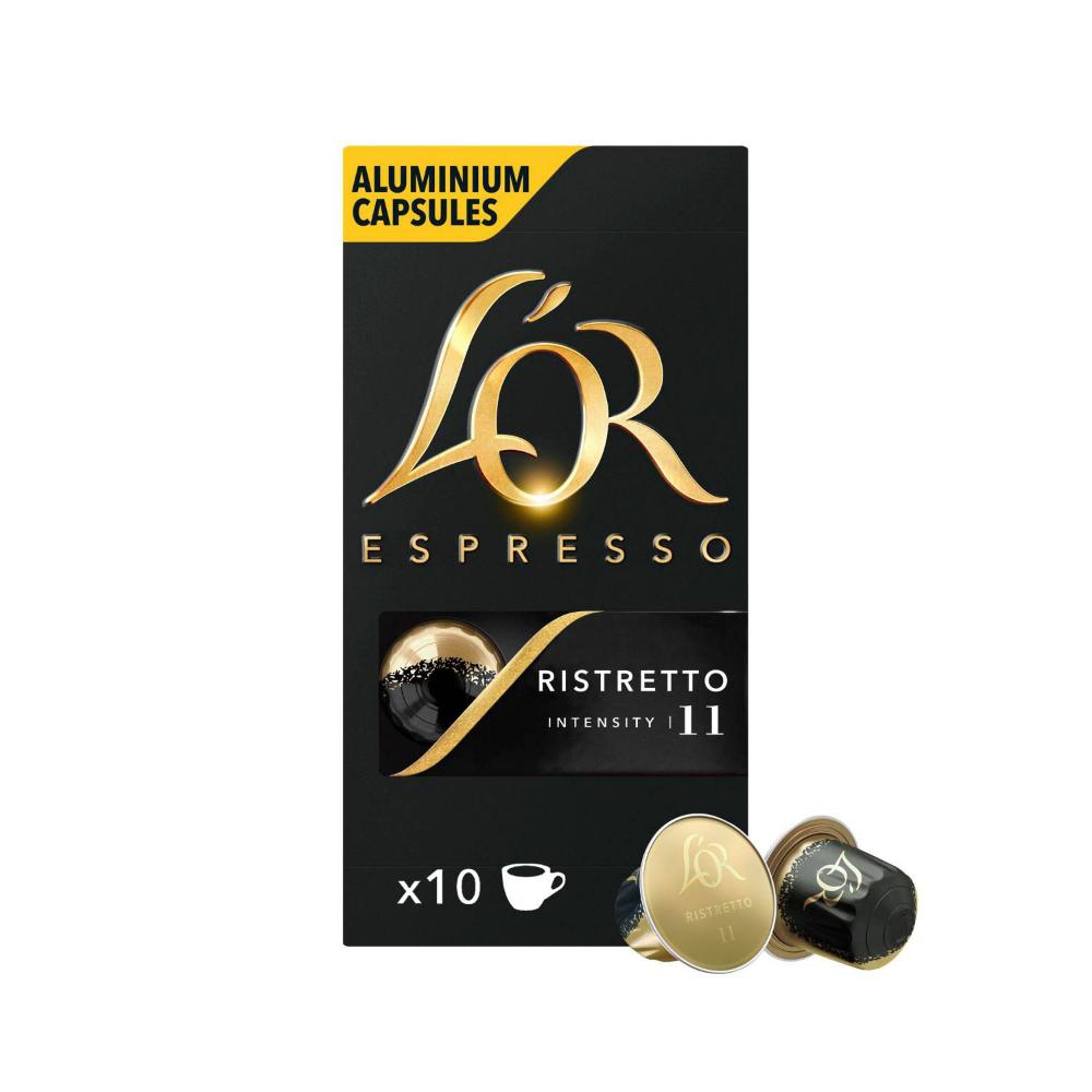 L'OR Espresso Ristretto Intensity 11 Coffee Capsules 52g - 10 pack