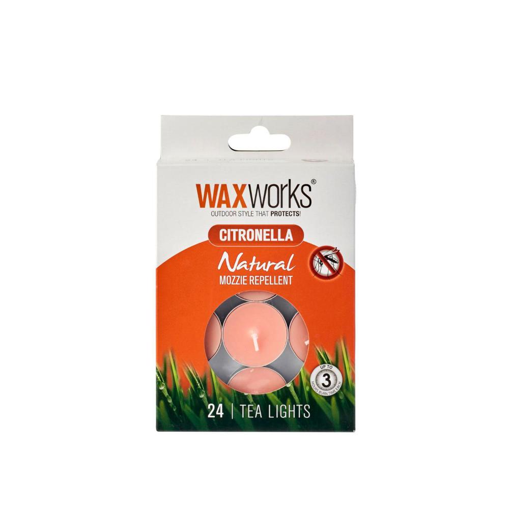 Waxworks Citronella Tea Lights - 24 pack