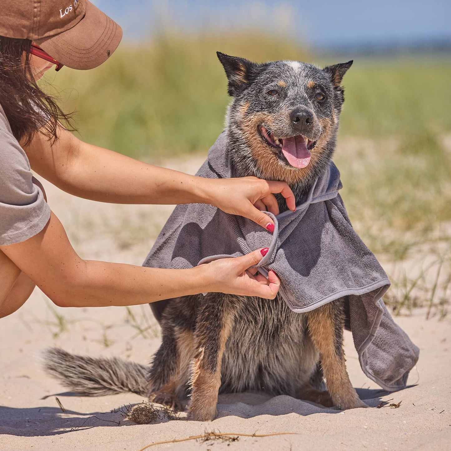 Happy Tails Hooded Pet Towel - 710 x 690mm