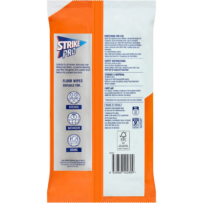 Strike Pro Floor Wipes 20 Pack