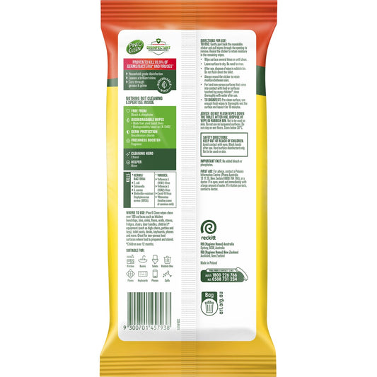 Pine O Cleen Lemon Lime Disinfectant Cleaning Wipes 110 pack