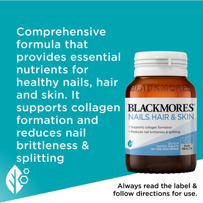 Blackmores Nails Hair & Skin Tablets 120 pack