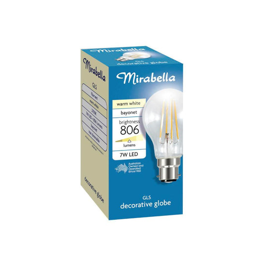 Mirabella Globe Led Bayonet 7 Watt 806 Lumens Warm White - 1 pack