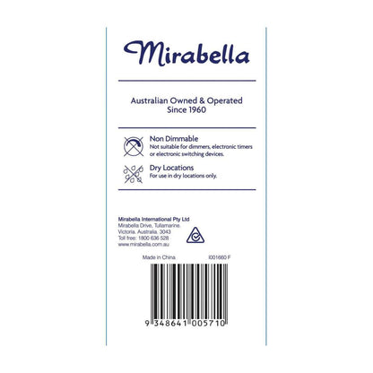 Mirabella Globe Led Bayonet 7 Watt 806 Lumens Warm White - 1 pack