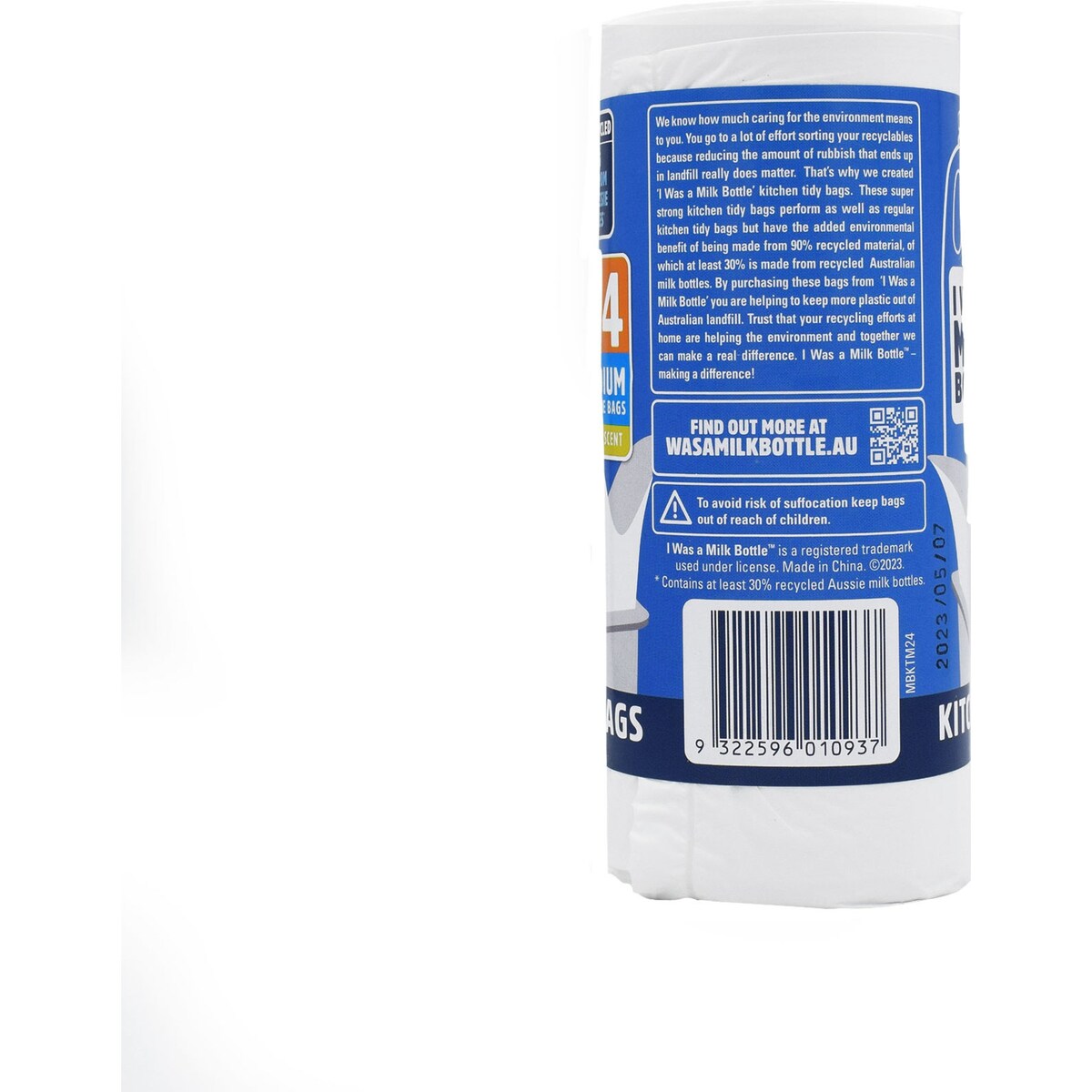 I Was A Milk Bottle Kitchen Tidy Bag Medium 24 pack