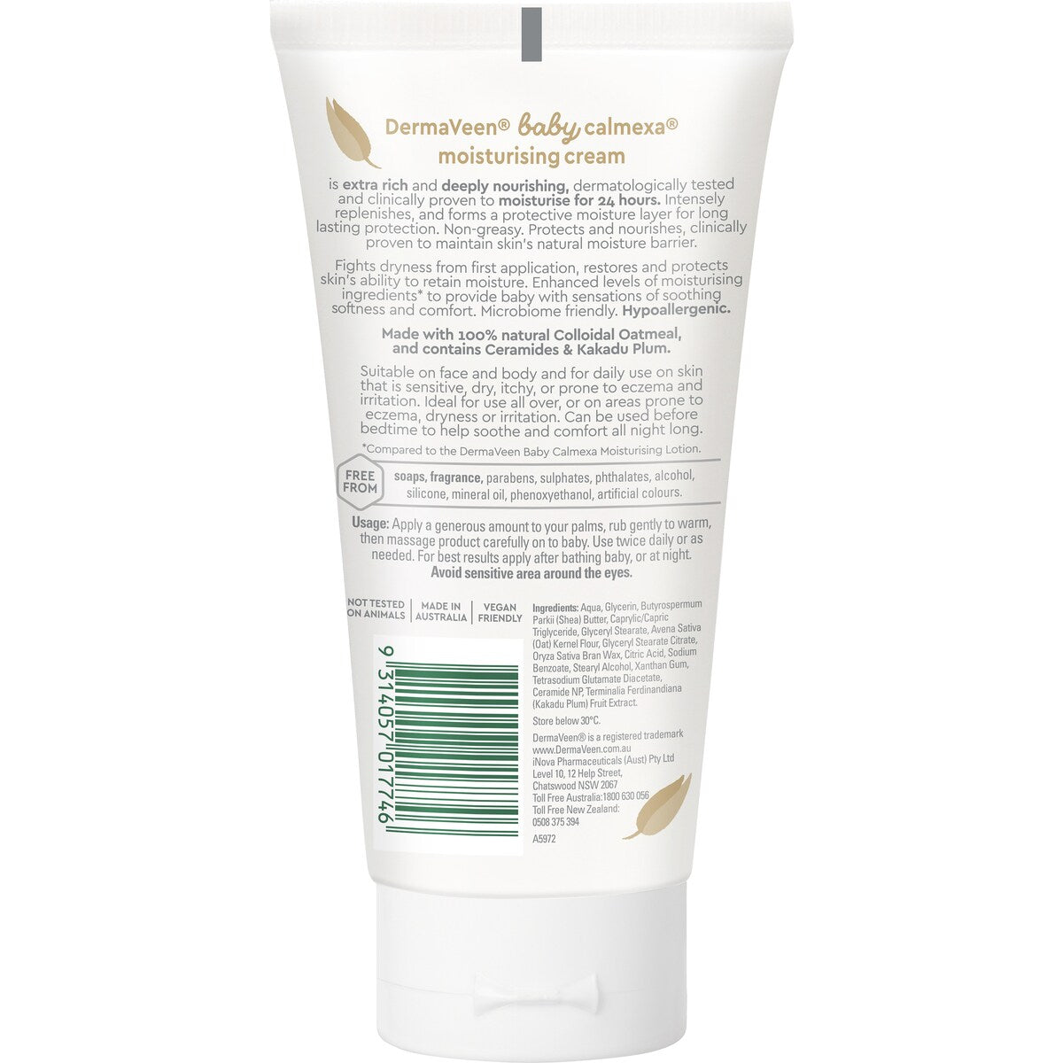 Dermaveen Baby Calmexa Extra Rich Moisturising Cream 150ml