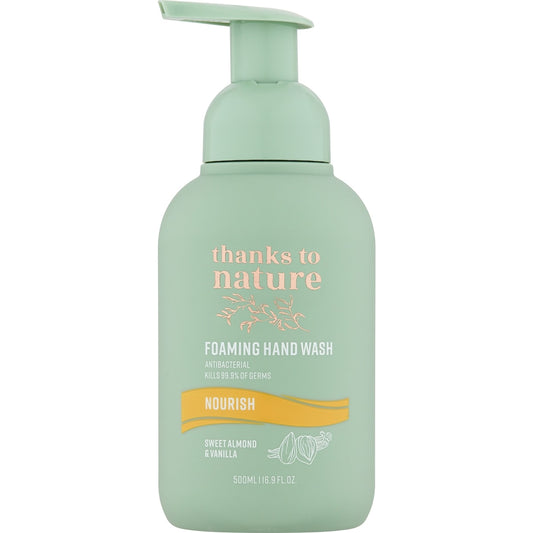 Thanks To Nature Foaming Hand Wash Nourish Sweet Almond & Vanilla 500ml