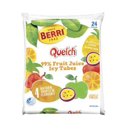 Berri Quelch Tropical Fruit Juice Icy Tubes 24 pack - 1.68L